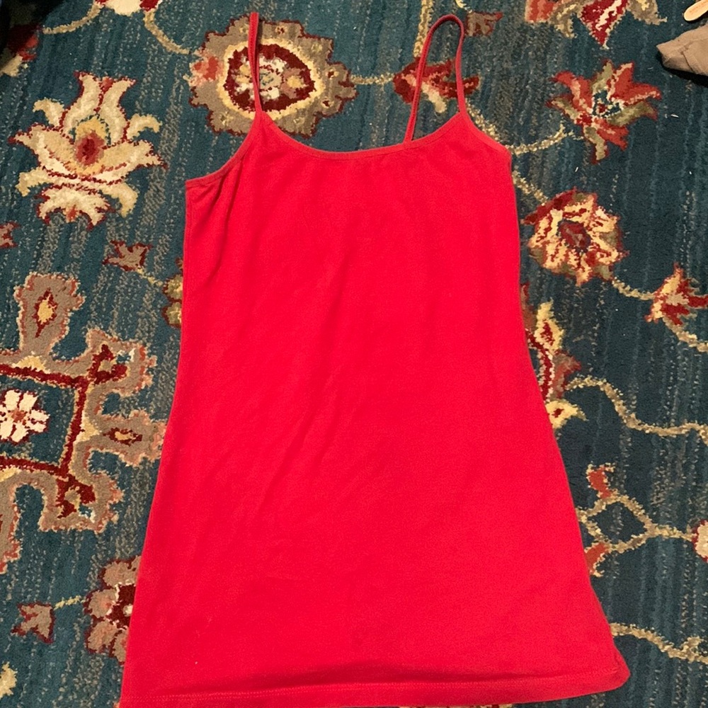 Cute and casual red tank top